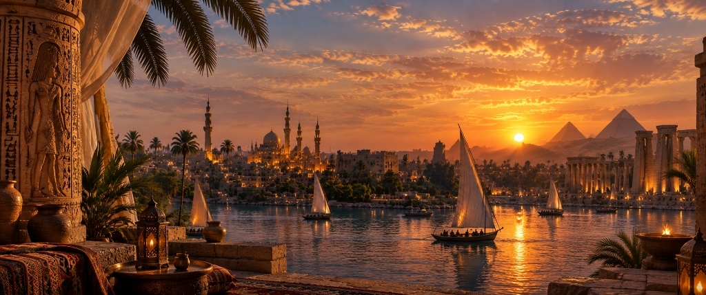 Sunset on the Nile