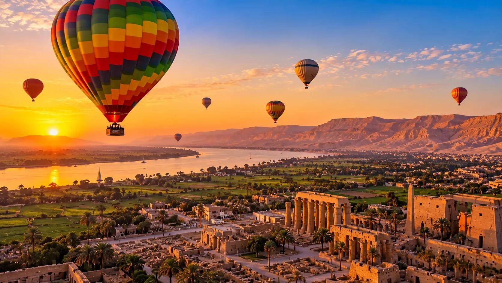 Luxor Hot Air Balloon & Full-Day East and West Bank Tour